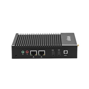 Thin <strong>Client</strong> X86 Single Board <strong>Computer</strong> RS232 Dual HD Fanless Design Desktop Fanless Dual Lan Industrial MINI PC - Product Image 1