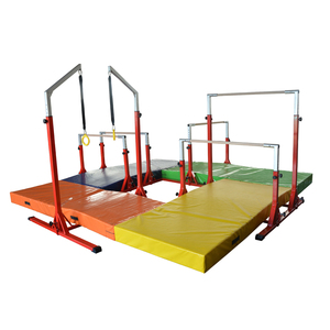 วงจรอินไลน์สำหรับเด็กยิมนาสติกที่มีห่วงบาร์ไม่เท่ากันบาร์และเสื่อสูง - Product Image 1