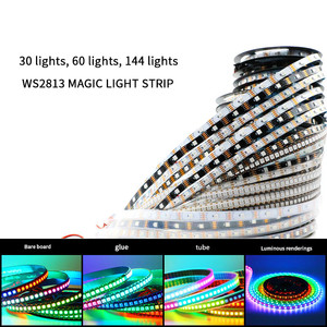 ไฟเส้น LED แบบ RGB 5050 IC 5V rgbic 30 60 144ไฟ LED เปลี่ยนสีในฝันสำหรับงานปาร์ตี้ DC 5V WS2813 - Product Image 2