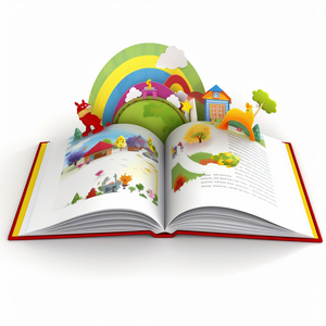 2023 libro servizio di stampa personalizzato libro di bordo per bambini dimensioni personalizzate colore immagine del bambino lettura apprendimento libro con copertina rigida per bambini - Product Image 3