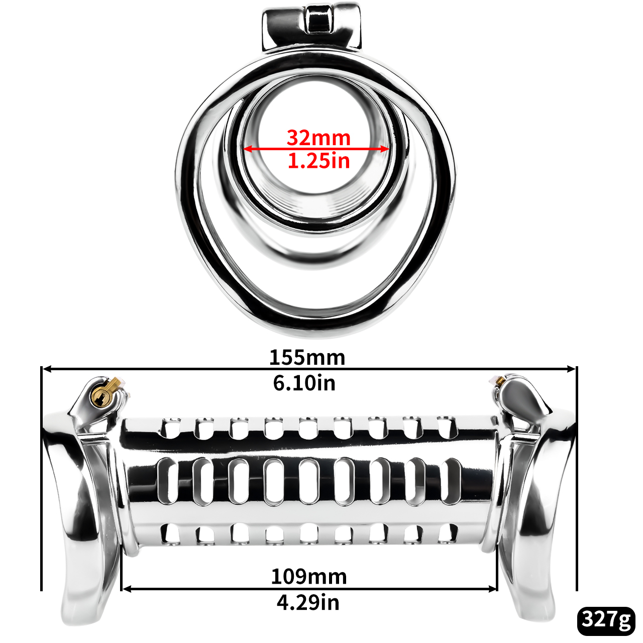 anneaux incurvés FRRK-3256 de couleur argent