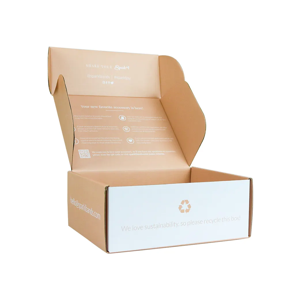 Boîte-cadeau ondulée de qualité supérieure/sac à main/carton/boîte d'emballage impression personnalisée