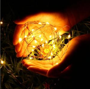 Noel CR2032 pille çalışan Led bakır tel dize peri ışık 2m 20leds noel Decora düğün led dize ışık - Product Image 2