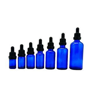 Atacado spot 5ml 10ml 15ml 20ml 30ml 50ml 100ml vazio azul garrafa de óleo essencial