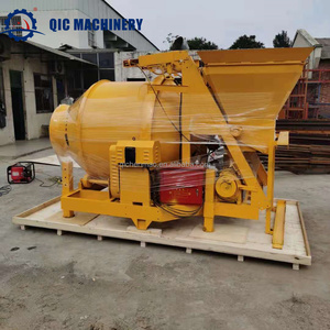 เครื่องผสมคอนกรีต JZC500 500L เครื่องยนต์ดีเซลและไฟฟ้าพร้อมส่วนประกอบปั๊มหลักของถัง - Product Image 4