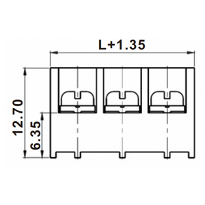 6.35Mm 15a 300V Connectoren Schroeven Met Captive Plaat Terminal Blokken Barrière Blokken - Product Image 2