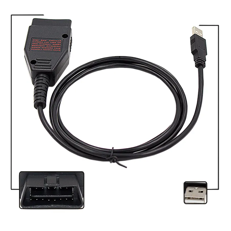 Multi-function FT232RQ eobd programming tool flasher Galletto 1260 cable compatible with diesel TDi, HDi, JTD, and petrol cars