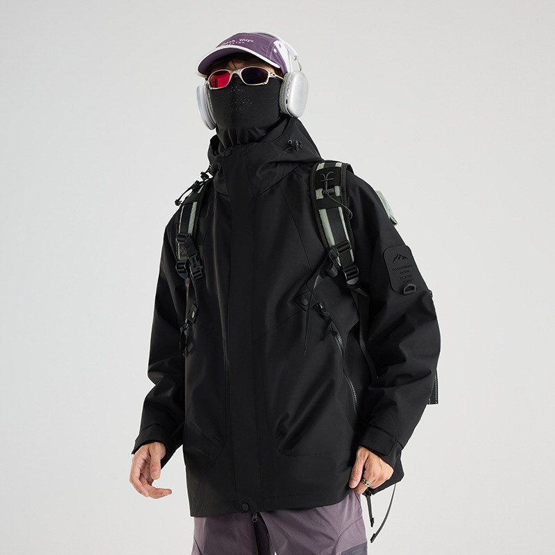 Negro (cortavientos individual) unisex