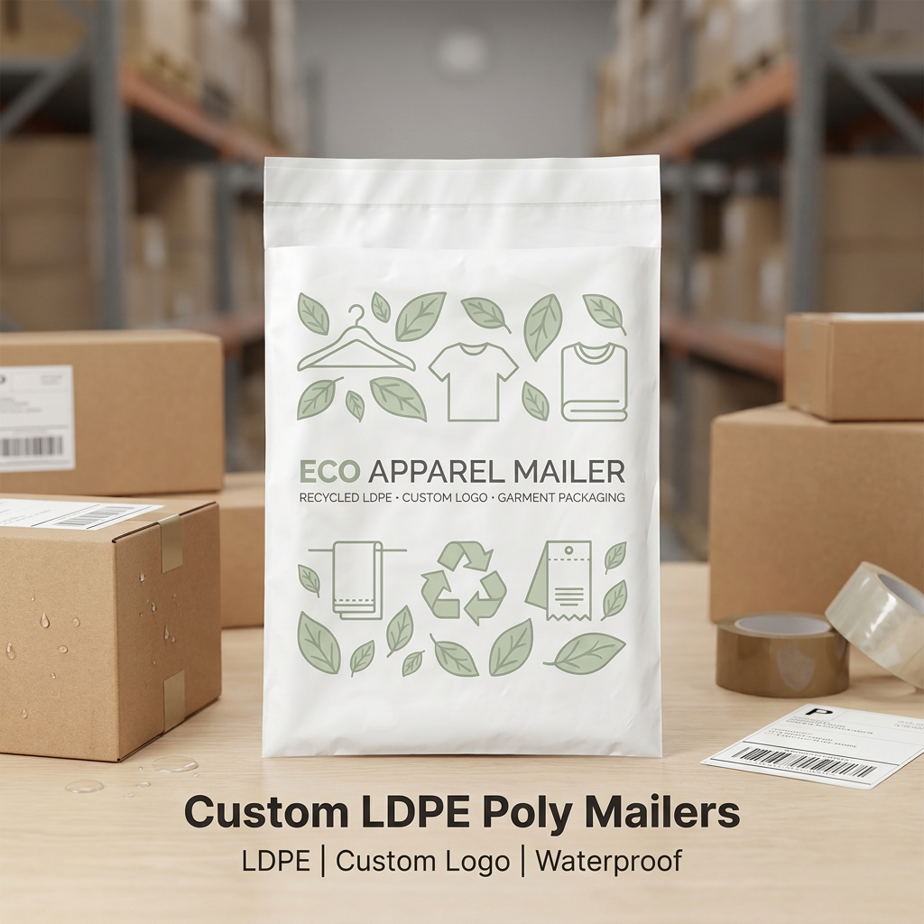 1. ถุงไปรษณีย์ใส่เสื้อผ้า LDPE