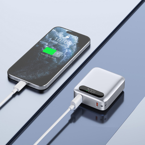 Çok fonksiyonlu 10000 MAh Dural USB C portu açık LED ekran su geçirmez kablosuz hızlı şarj güç banka mobil güç bankası - Product Image 6