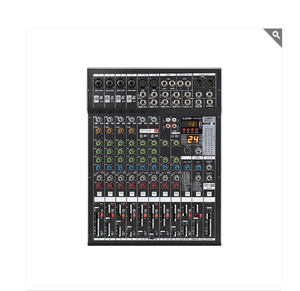 Mezclador de Audio profesional de 12 canales, tarjeta de sonido, sistema de consola mezcladora de DJ, interfaz USB de diente azul, 48V para uso de amplificador de altavoz - Product Image 1