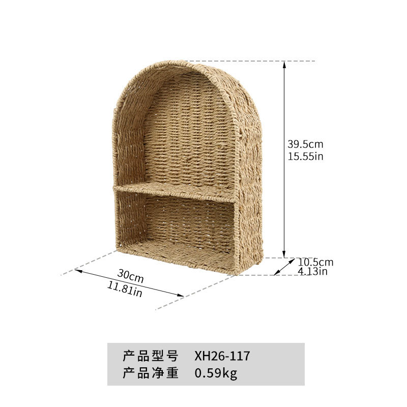 XH26-117 Cesta de pared de cuerda de papel