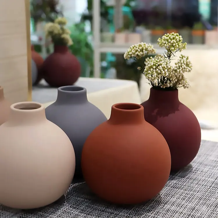 Vevor — petit Vase de fleurs en céramique, Vase de fleurs émaillée, de petite couleur, utilisé pour pots à fleurs, fabricant d'origine en usine