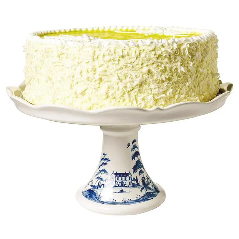 Support à gâteau à dessert de mariage en céramique personnalisé, ensemble de support à gâteau de dôme d'hôtel de fête pour table à dessert