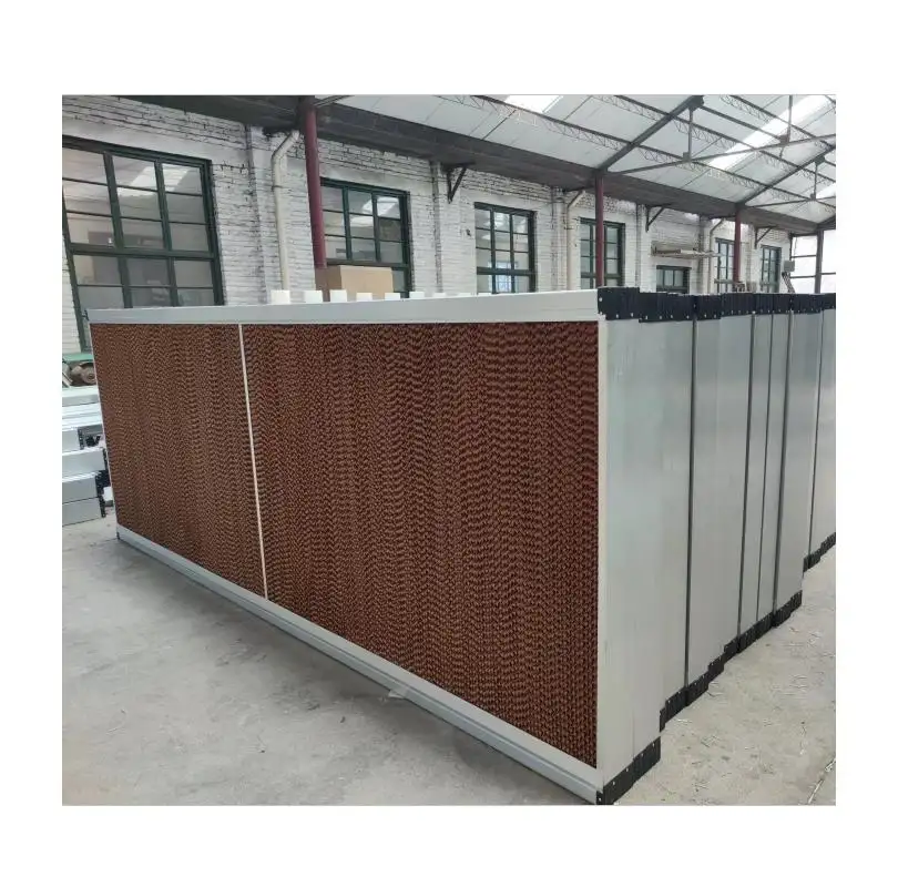 Sistema de ventilación agrícola para invernadero/invernadero, almohadilla de refrigeración de pared de agua con ventilador de escape