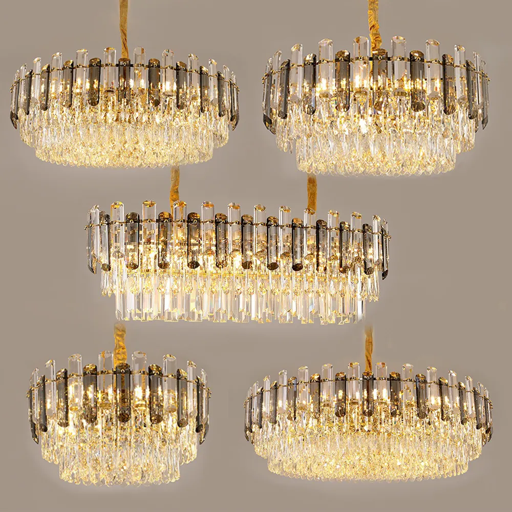 Lustre en cristal européen moderne, éclairage décoratif de luxe, lustre en cristal, plafonnier moderne, luminaire suspendu