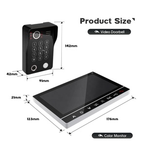 Videoportero con cable, sistema de teléfono, videoportero, kits de timbre, IR visión nocturna, cámara exterior, intercomunicador de puerta para mejorar el hogar - Product Image 6