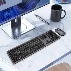 Professional Full Size <strong>Multimedia</strong> Rechargeable 2.4Ghz Wireless <strong>Keyboard</strong> and Mouse Combo for PC and Desktop <strong>Computer</strong> Hot Sale - Product Image 2