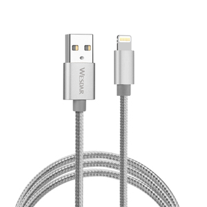 Wesdar สายชาร์จเร็ว18W, สายเคเบิ้ลเชื่อมต่ออะลูมิเนียมสายเคเบิล USB-B สำหรับโทรศัพท์มือถือ - Product Image 2