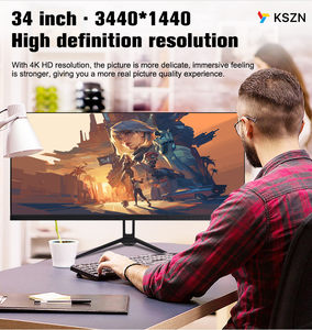 Curve Monitor Precio al por mayor 4K Pantalla Pc Computadora 2K 144Hz 24 pulgadas Lcd personalizado 34 Ips 2560 Two 19 Monitor Lcd ultrawide - Product Image 6