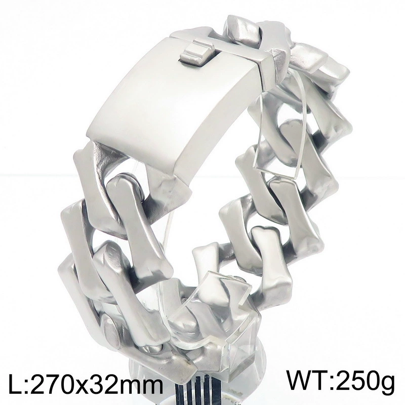 Bracelet surface sable acier 27cm * 32mm