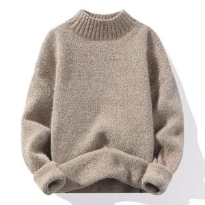 来样定做男士圆领长袖针织花毛衣100% 棉超大定制针织衫 - Product Image 3