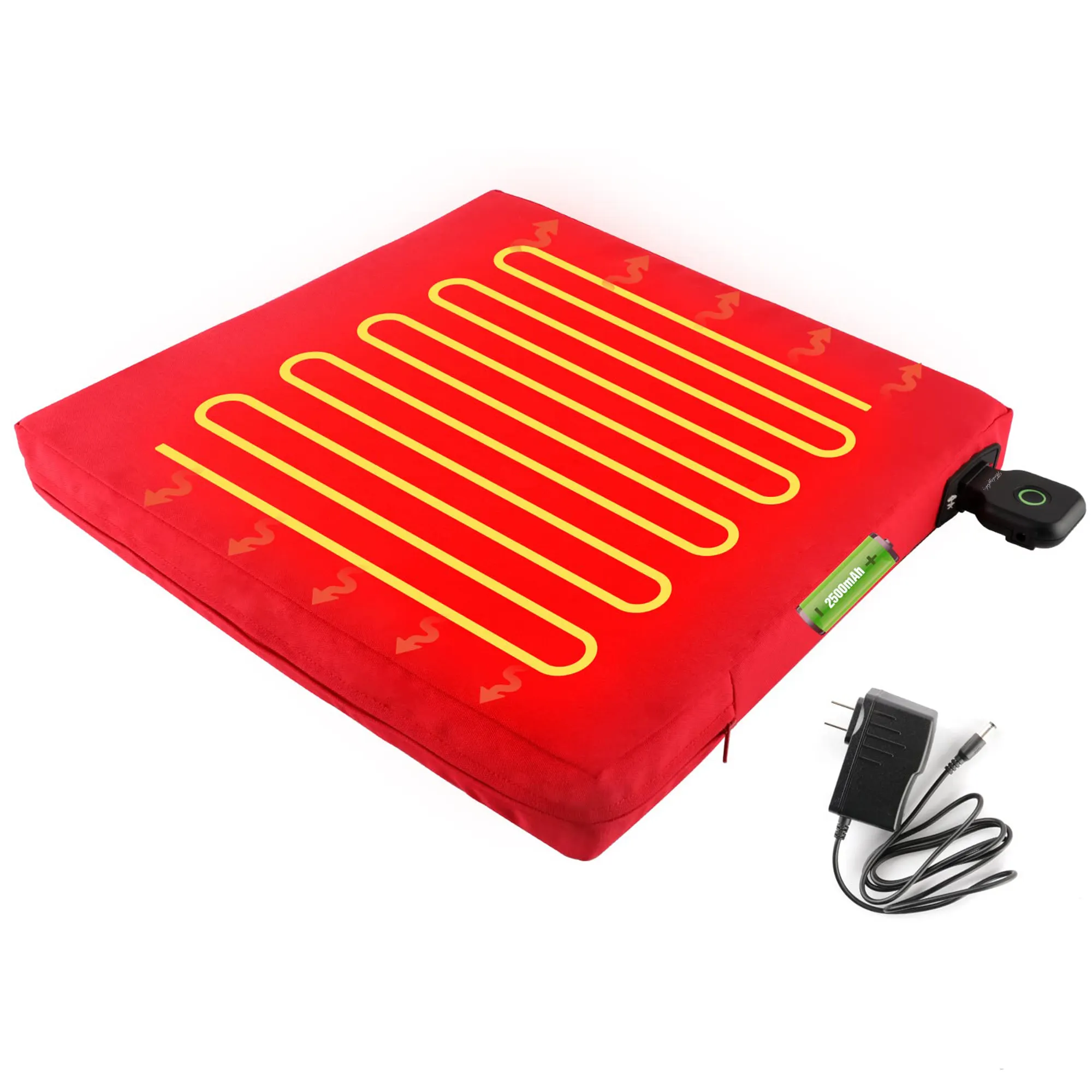 Workingfish High Quality Wholesaler Output Voltage 12.6V With 5521DC Plug Portable Battery Heated Seat Cushion