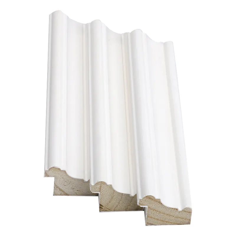 מכירה לוהטת מודרני סגנון עץ לבן דרוך קיר קישוט מסגרת דפוס