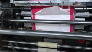 Automatic High Speed Square Bottom Roll Feeding Food Paper Bag Making <strong>Machine</strong> With One Line Printing Shopping Bag - Product Image 6