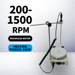 Agitador magnético de control digital de 300W con placa caliente 200-1500 RPM Mezclador de laboratorio Temporizador de control de temperatura OEM personalizable - Product Image 6