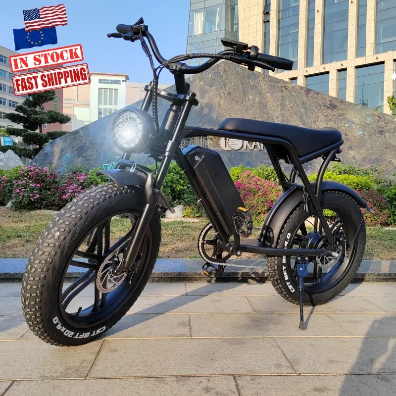 Originale OUXI V8 Super 1000w electric fat bike freno idraulico 73 bicicletta elettrica USA EU warehouse 250w fat tire e-bike 25 km/h