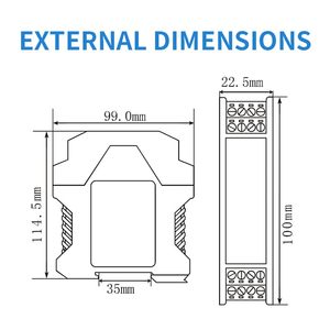 DC 24V Signal Isolator PLC Detect (One in and One Out 4-20mA Turn 4-20mA) - Product Image 4