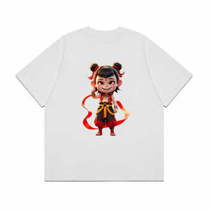 Artisan kaynağı özel Nezha tasarım T-Shirt yumuşak dayanıklı ısı Transfer ekran baskı su geçirmez hazır basın erkek t Shirt - Product Image 3