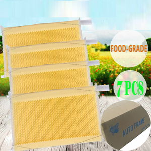 Tự động thấm tổ ong 7x Khung siêu hộp mật ong Comb khung công cụ nuôi ong + Key - Product Image 6