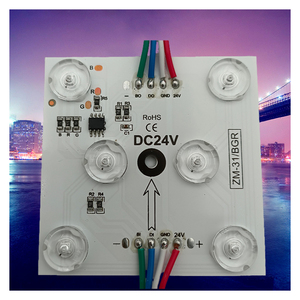 DC 24V quadrato rgb moduli led 24V rgb 16703 dmx512 ic modulo quadrato led per pubblicità luce a soffitto 24v modulo a led - Product Image 3