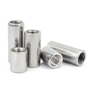 <strong>M3</strong> M4 M5 M6 M8 Stainless Steel Lengthen Round <strong>Coupling</strong> Nut Internal Thread Cylindrical Joint Nut Sleeve Tubular Nuts - Product Image 3