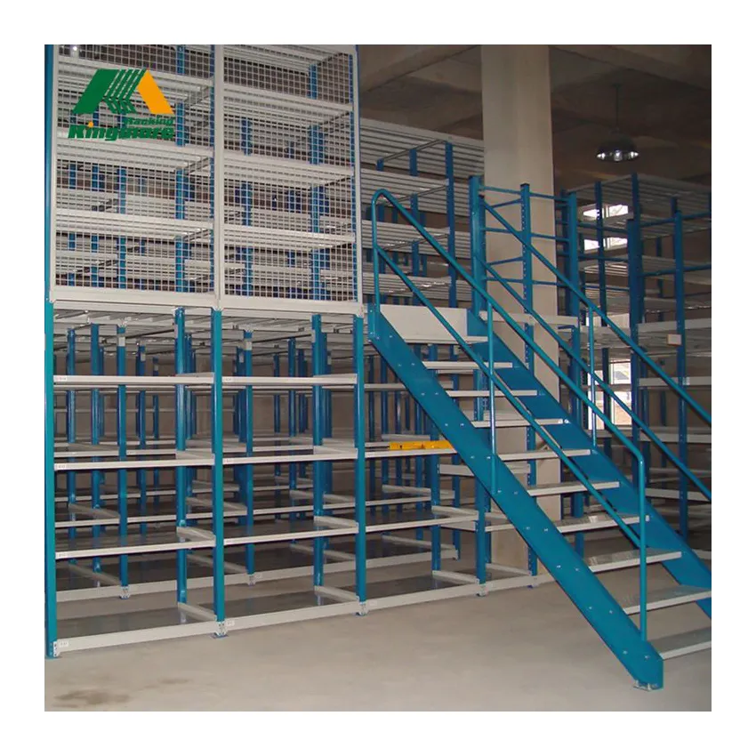 Customized size warehouse shelves system mezzanine flooring racking storage mezzanine racking