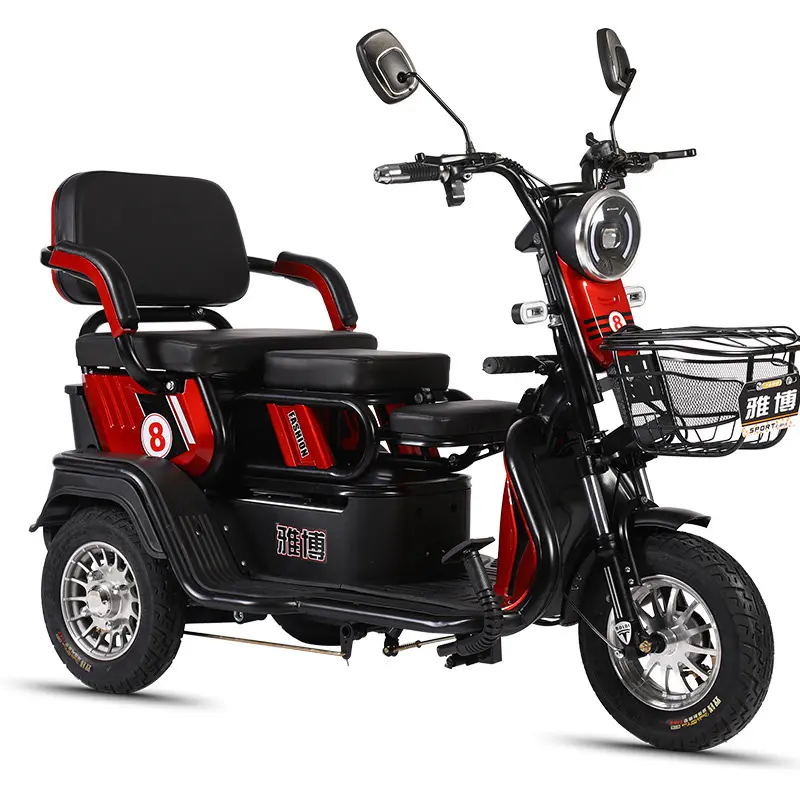 Listrik 600W Sepeda Roda Tiga Rekreasi Baru Roda Tiga Mini Dilepas Baterai Baterai Skuter