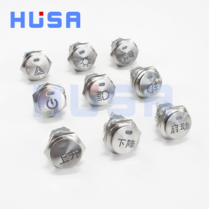 HUSA, interruptor basculante de palanca de 22MM, autoblocante personalizado, 12V, 220V, 15A, 20A, interruptor de botón pulsador, encendido y apagado, coche, RV, parada de arranque de barco automático - Product Image 6