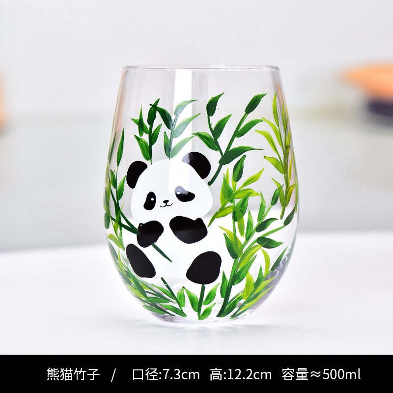 Coquetier panda peint à la main