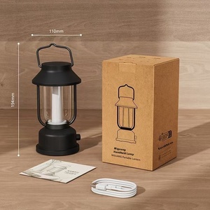 Đèn cắm trại LED có thể sạc lại với tay cầm Retro & tuổi thọ pin dài Bảy màu ánh sáng không khí để sử dụng ngoài trời - Product Image 4