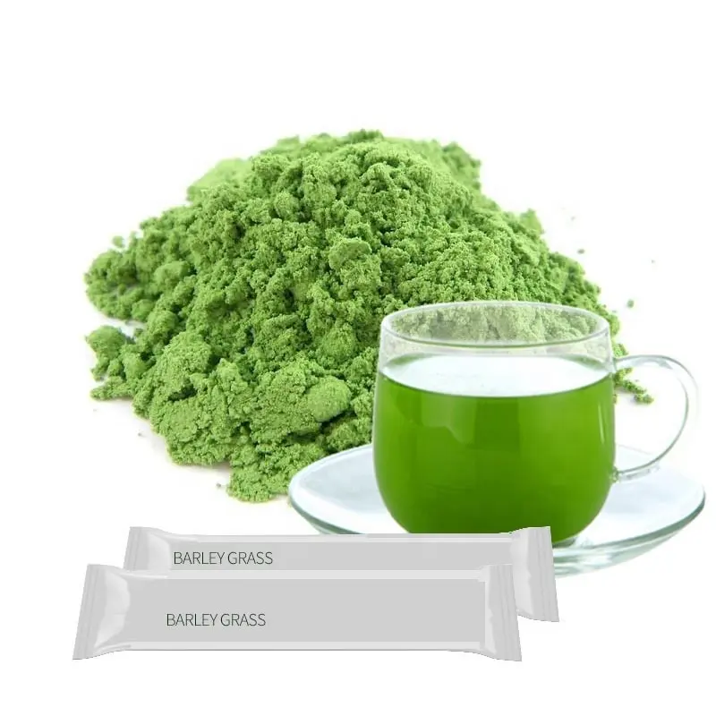 Natural OEM ODM Pure Green Free Neem Leaf Powder-Polvo de hierba de cebada verde de alta calidad de Physique"