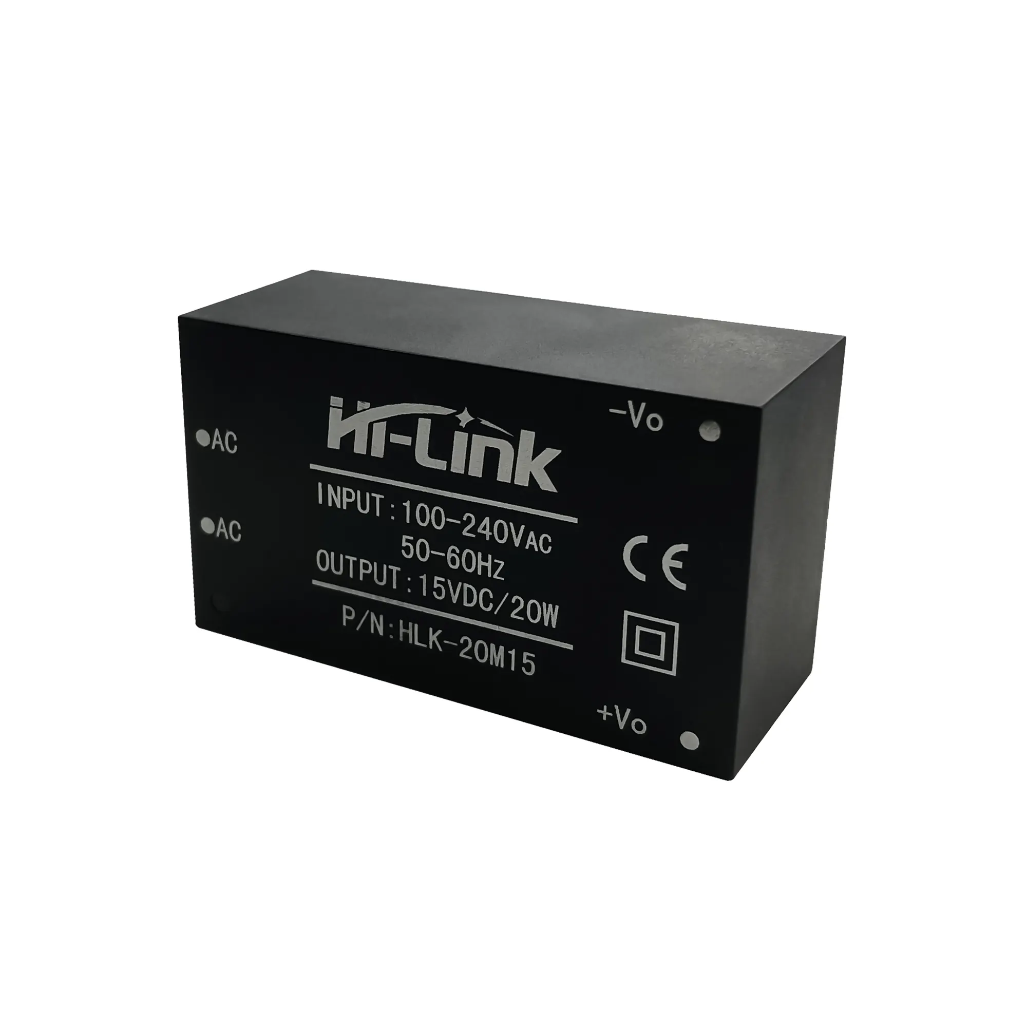 HiLinkオリジナルAC220V 110V85-264Vacから20W15VDCシングル出力電力変換モジュールHLK-20M15