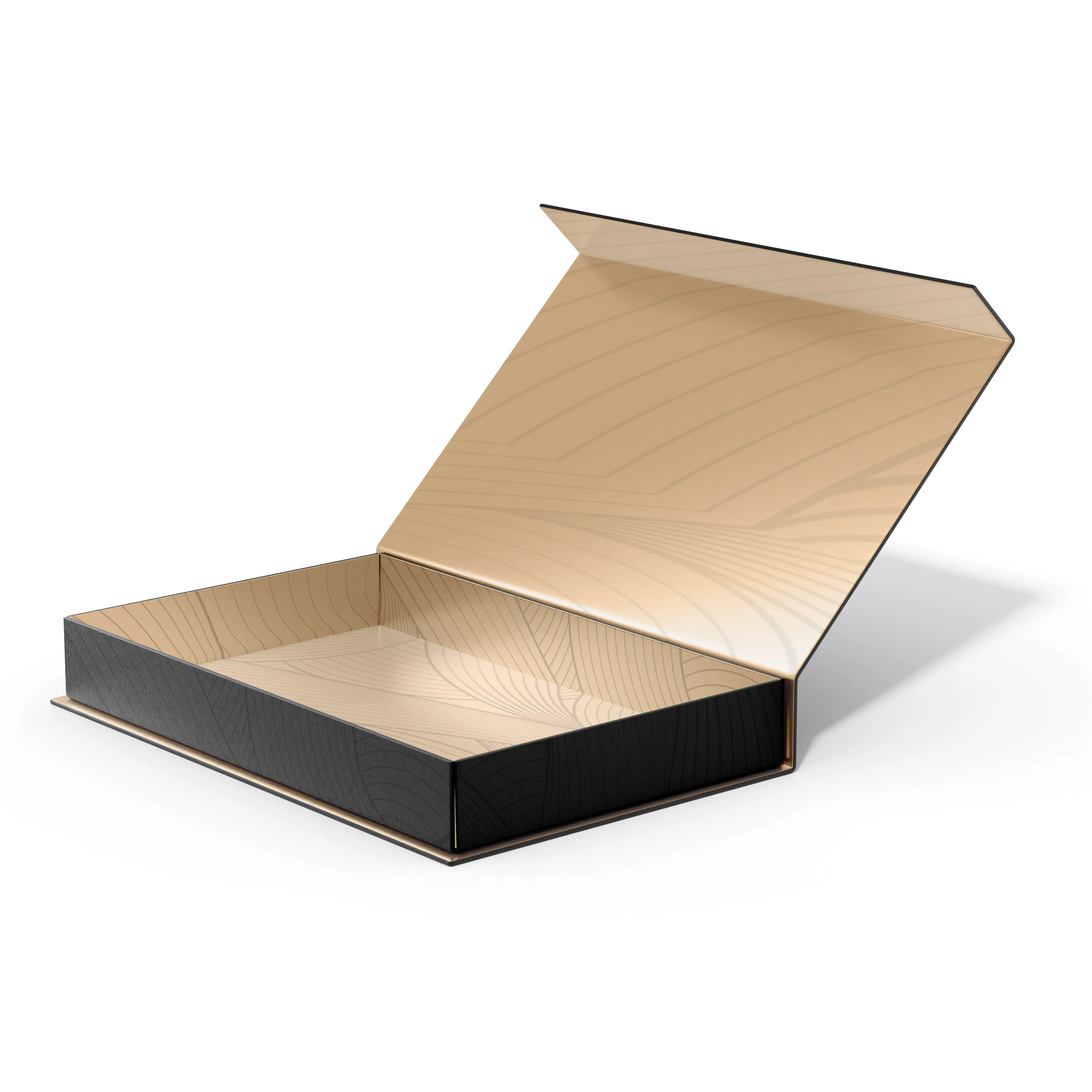 Livro De Luxo Personalizado Em Forma De Flip Lid Caixa De Papel Embalagem Reciclável Caixas De Presente De Papelão Rígido Para Roupas Saia Vestido