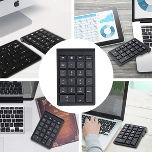 Teclado numérico Bluetooth, teclado numérico inalámbrico, 22 teclas, portátil, Delgado, de contabilidad financiera, para ordenador portátil, Windows
