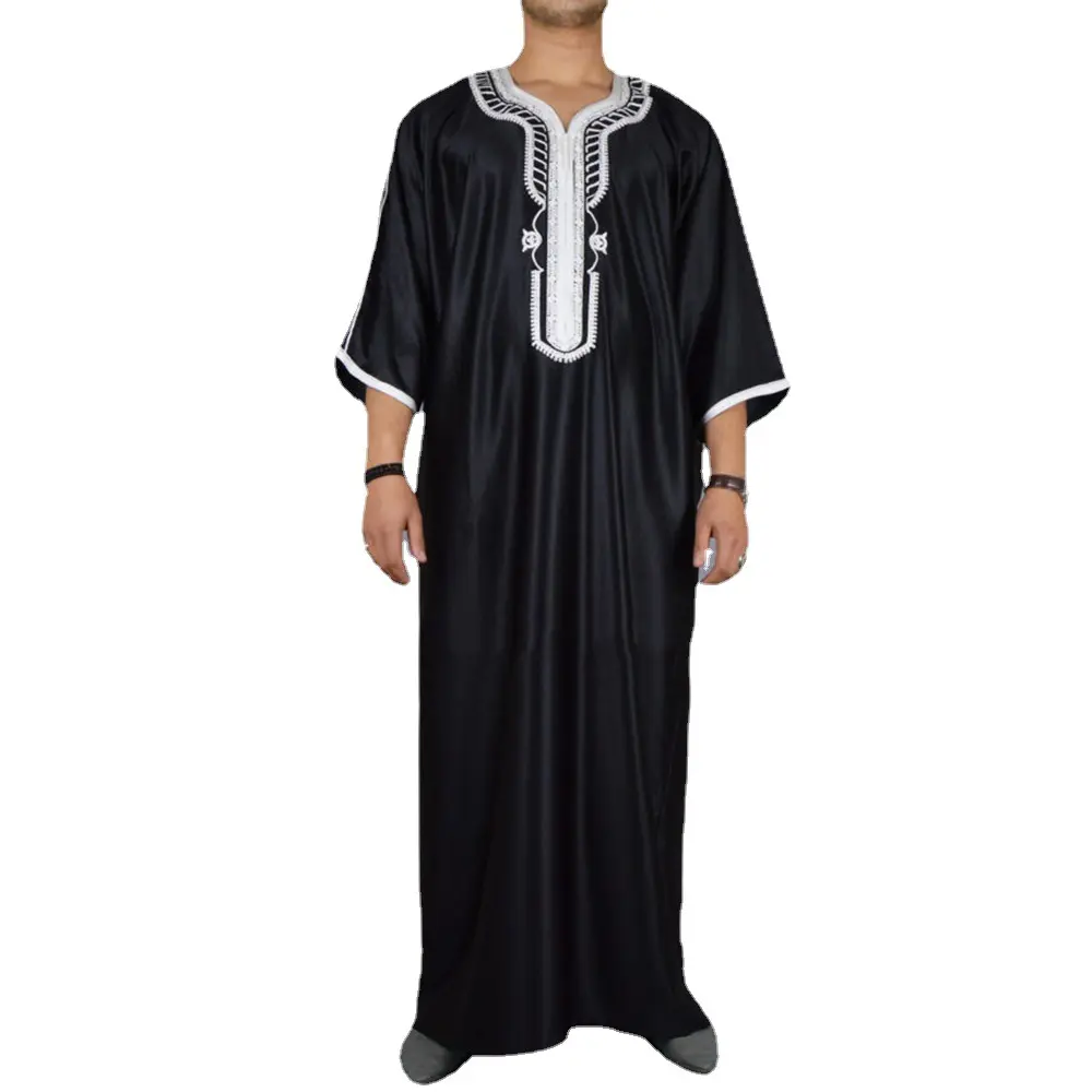 En gros Musulman Thobe Islamique Abaya Vêtements Pour Hommes Long Kaftan Abaya Hommes