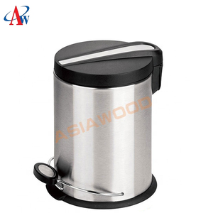 รอบถังขยะดัสตินถัง S.S เหยียบถังที่มีฝาครอบพลาสติก3L/5L/12L/20L/30L(AWB103) - Product Image 5