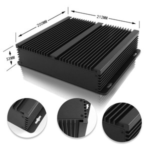 Máy tính để bàn công nghiệp đa phương tiện Máy tính văn phòng vỏ tùy chỉnh Anodized nhôm đùn điện máy nghe nhạc <span class=keywords><strong>TV</strong></span> hộp bao vây - Product Image 3