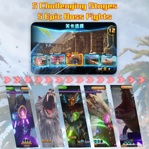 آلة ألعاب أركيد مونستر آي 3 سي إي تعمل بالعملات المعدنية للاعبين اثنين مع بندقية ضوئية للتصويب - Product Image 2