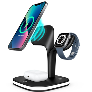 แท่นชาร์จไร้สายแบบ3 in 1แท่นชาร์จโทรศัพท์ไร้สายแบบแม่เหล็กสำหรับ Apple Pro - Product Image 3